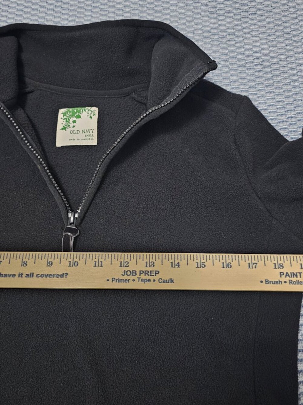 Vintage Old Navy Y2K Black 1/4 Zip Fleece Pullover Sweater – Women's Size Small - Picture 5 of 6